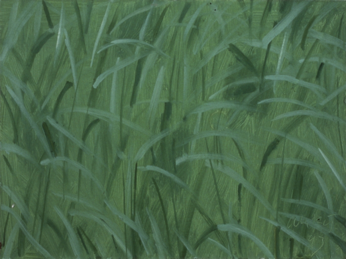 Grass, 1993, oil on board, 9 x 12 inches