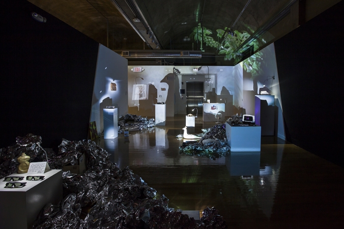 Trisha Baga 4pm on a Sunday, 2015 Mixed media video installation Dimensions variable
