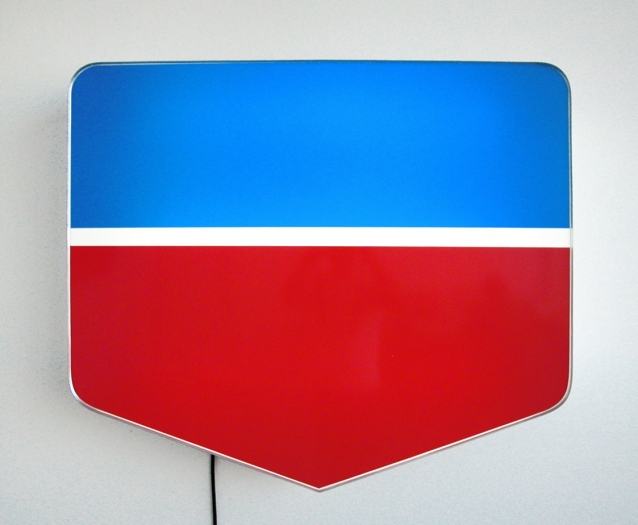 Daniel Pflumm Untitled (Rite Aid), 2005 Lightbox 35 3/4 x 42 x 6 1/2 inches (90.8 x 106.7 x 16.5 cm)