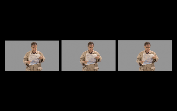 Memory Lane, 2015 (detail) 12 screen printed cotton pennants, 6 channel video (looped) Variable