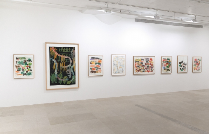 Günther Förg, Installation view, Works On Paper: 1976 - 2008, Greene Naftali, New York, 2016