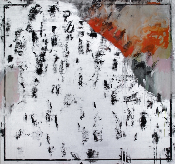 Jacqueline Humphries Untitled, 2012 Oil on linen 90 x 96 inches 228.6 x 243.8 cm