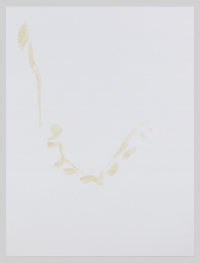 Michael Krebber MK.6088, 2018 Acrylic on canvas 40 x 30 inches (101.6 x 76.2 cm)