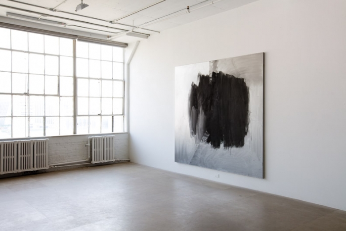 Untitled, 2009, Oil on canvas, 90 x 96 inches, Installation view, Greene Naftali, New York, 2009
