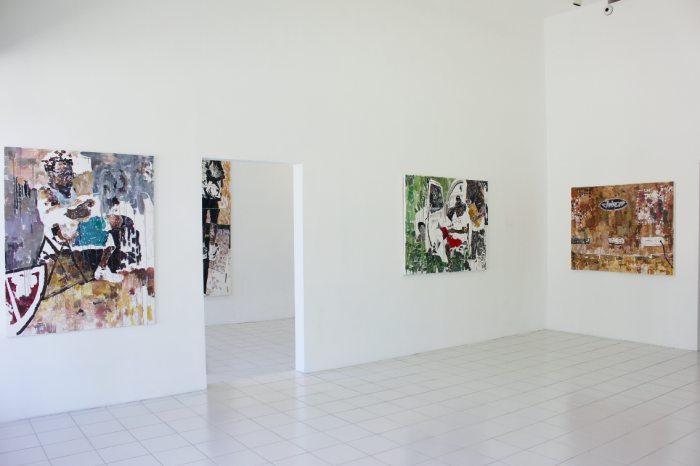 Andry Robert, Installation view, Andy Robert: Blind Contour, Papillion Art Gallery, Los Angeles, 2015