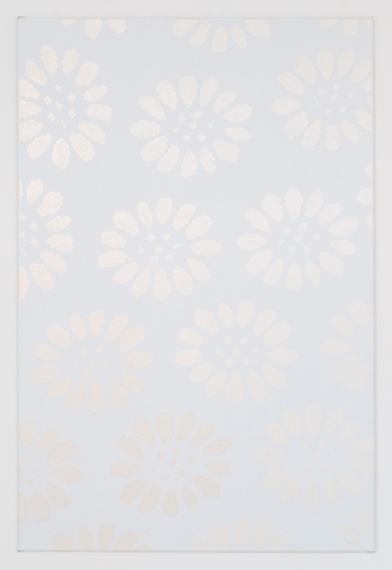 Daan van Golden Marguerite (white), 2016 Japanese lacquer on canvas 47 1/2 x 31 1/2 inches (120.6 x 80 cm)