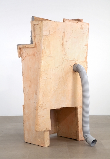 Rachel Harrison Industrial Poems, 2012 Wood, polystyrene, cement, acrylic, and plastic ventilation tube 85 x 46 x 46 inches (215.9 x 116.8 x 116.8 cm)