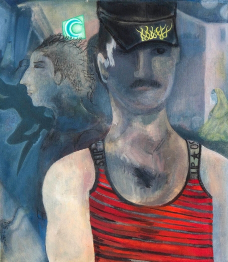 Katharina Wulff, Untitled, 2010, oil and charcoal on canvas, 18 x 15 3/4 inches