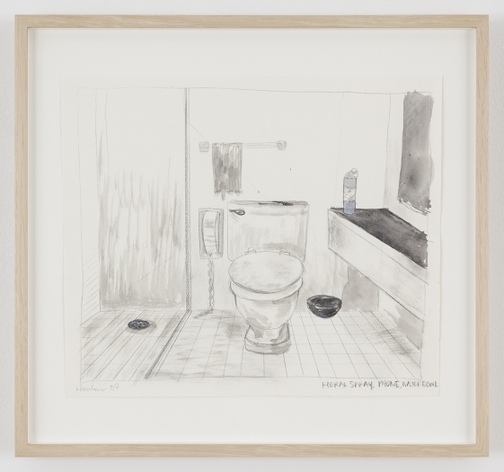 Richard Hawkins Hotel Suicide - 6 , 2007 Acrylic and pencil on paper: 12 7/8 x 11 inches (32.7 x 27.9 cm) Frame: 15 x 16 1/8 x 1 3/8 inches (38.1 x 41 x 3.5 cm)