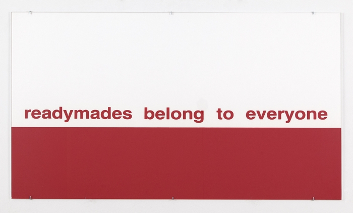Alain Clairet Untitled, 1987 Screenprint on paper and title card 31 1/4 x 55 1/2 inches (79.4 x 141 cm)