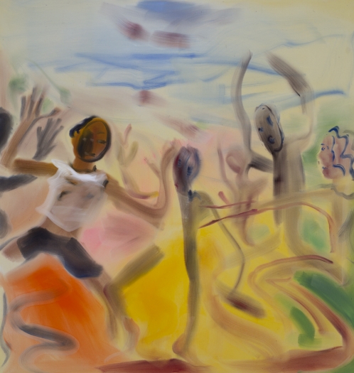Sophie von Hellermann Last Chance, 2018 Acrylic on canvas 78 3/4 x 74 3/4 inches (200 x 190 cm)