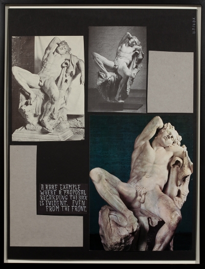 Urbis Paganus IV.9.X (Sleeping satyr), 2009, mixed media on matte board, 20 x 15 inches