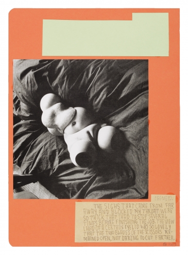 Richard Hawkins Ankoku 56 (Disbellmered), 2012 Collage 18 1/8 x 14 1/2 x 1 inches (46 x 36.8 x 2.5 cm)