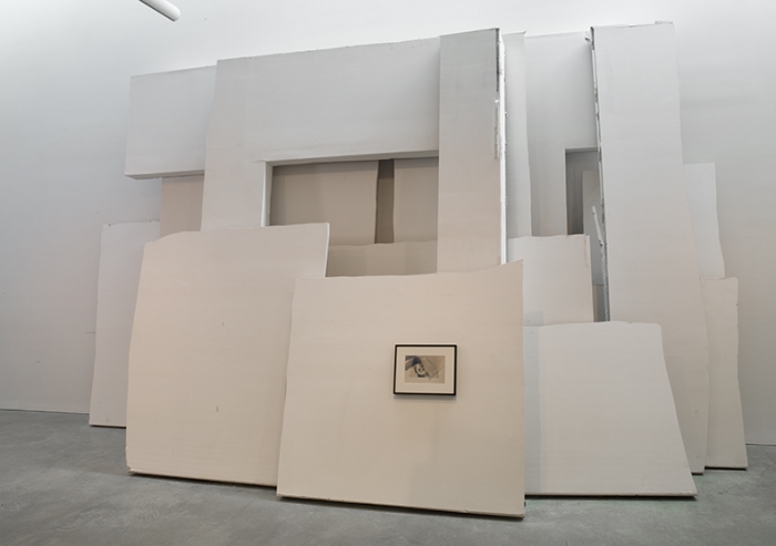 Rachel Harrison Marilyn with Wall, 2004/09/10/15 Sheetrock, aluminum studs, and chromogenic print Overall dimensions variable Frame: 15 7/8 x 20 3/16 x 1 1/2 inches (40.3 x 51.3 x 3.8 cm)