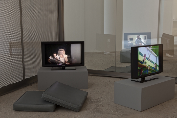 Installation view, Design for Showing Rock Videos, Greene Naftali, New York, 2014