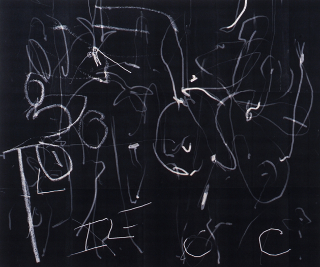 Luke Murphy, Hangmen Fruit Small, 1996, laser prints, acrylic mediums on canvas