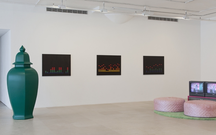 Installation view, EXO EMO, Greene Naftali, New York, 2017