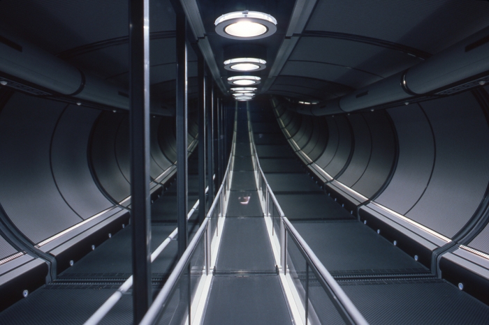 Julian LaVerdiere & Big Rom Production Design, "Terminal Tunnel" Location, 1998, Mixed media