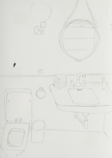 Juliette Blightman Claudia and Kurt von Storch, Cologne, 2016 Graphite on Paper Paper: 8 1/4 x 5 7/8 inches (21 x 14.9 cm) frame: 9 1/4 x 7 1/2 inches (23.5 x 19.1 cm)