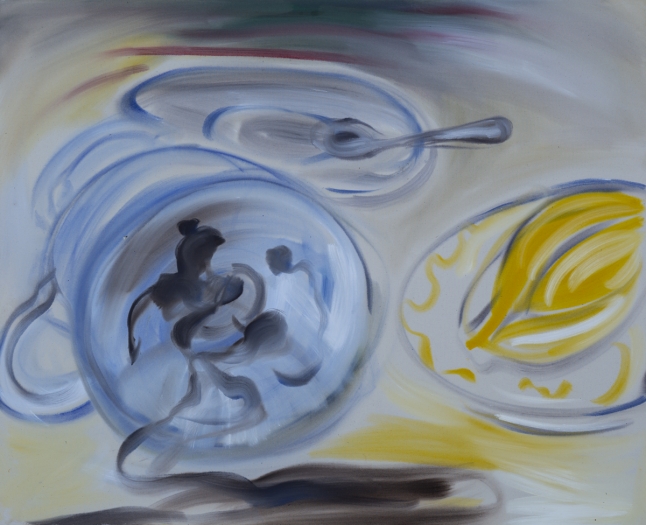 Sophie von Hellermann Tea Leaves, 2018 Acrylic on canvas 51 1/4 x 63 inches (130 x 160 cm)