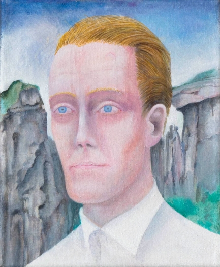 Katharina Wulff, Señor Blanco, 2008, oil on canvas, 11 7/8 x 9 7/8 inches