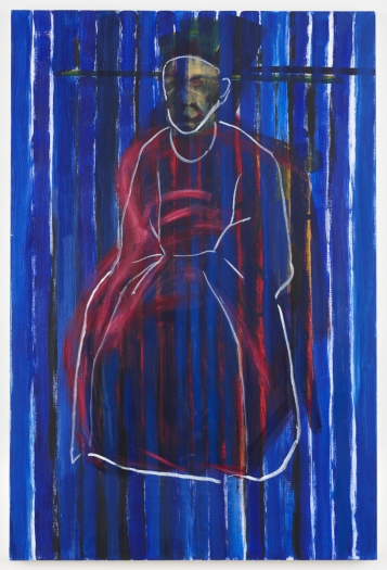 Gang Zhao The Bacon Emperor, 2017–2018 Oil on canvas 59 x 39 inches (149.9 x 99.1 cm)