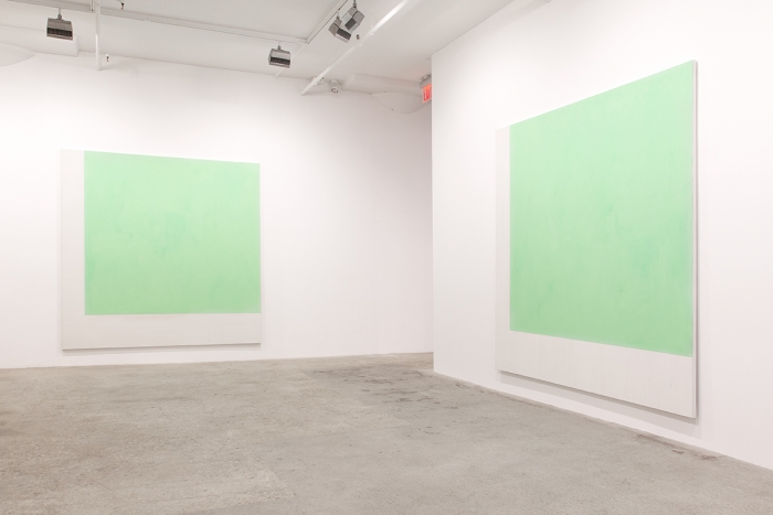 Installation view, Greene Naftali, New York, 2015