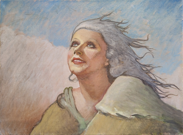 Michael Fullerton, Cipher V, 2013, Oil on linen, 18 1/8 x 24 inches