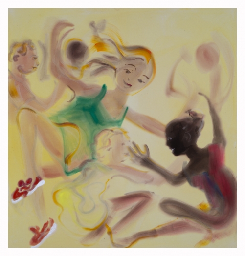 Sophie von Hellermann Lillibet's Disco, 2018 Acrylic on canvas 78 3/4 x 74 3/4 inches (200 x 190 cm)