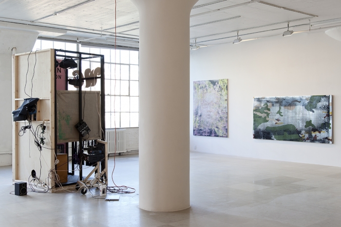 Mathieu Malouf, Installation view, Toxic Masculinity Fallout Shelter, Greene Naftali, New York, 2017
