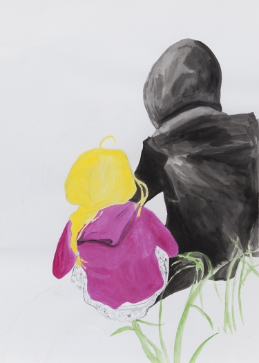 Juliette Blightman Hermsdorf, Berlin, 2016 Gouache on paper Paper: 27 3/8 x 19 5/8 inches (69.5 x 49.8 cm) Frame: 29 1/4 x 21 1/2 inches (74.3 x 54.6 cm)