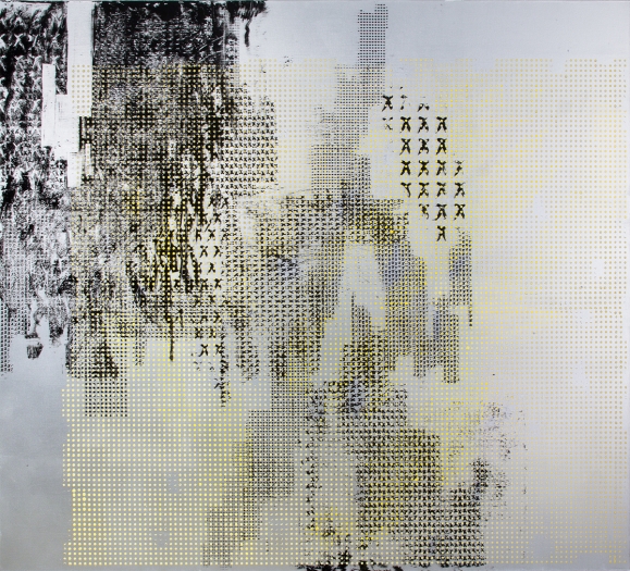 Jacqueline Humphries oo oo%, 2015 Oil on linen 100 x 111 inches (254 x 281.9 cm)