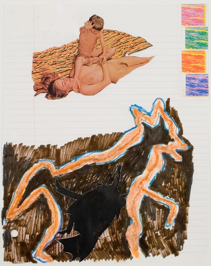 Untitled, 2007, Mixed media on paper