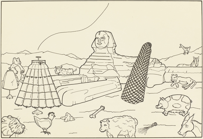 Mayo Thompson Woman, 1972 Ink on paper Paper: 9 5/8 x 13 7/8 inches (24.4 x 35.2 cm) Frame: 13 1/2 x 17 1/2 inches (34.3 x 44.5 cm)
