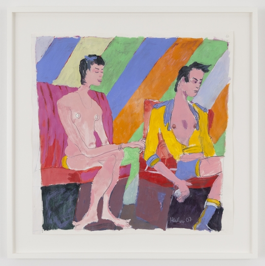 Richard Hawkins Not Interested, 2007 Acrylic on paper: 16 3/4 x 16 3/4 inches (42.5 x 42.5 cm) Frame: 20 5/8 x 20 1/2 x 1 3/8 inches (52.2 x 52.1 x 3.5 cm)