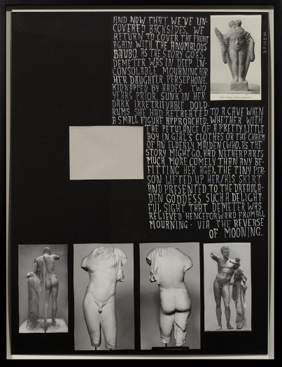 Urbis Paganus IV.9.XX. (Baubo), 2009, mixed media on matte board, 20 x 15 inches