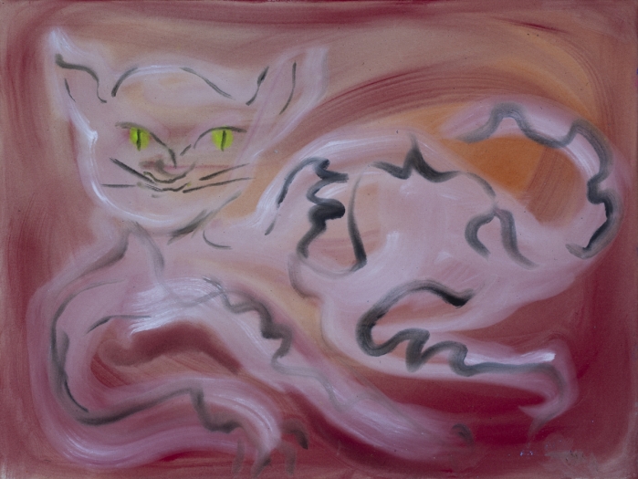Sophie von Hellermann Cat, 2018 Acrylic on canvas 24 x 32 inches (61 x 81.3 cm)