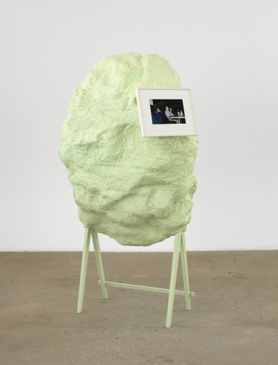 Rachel Harrison Untitled, 1999 Wood, polystyrene, cement, acrylic, and chromogenic print 71 x 37 x 32 inches (180.3 x 94 x 81.3 cm)