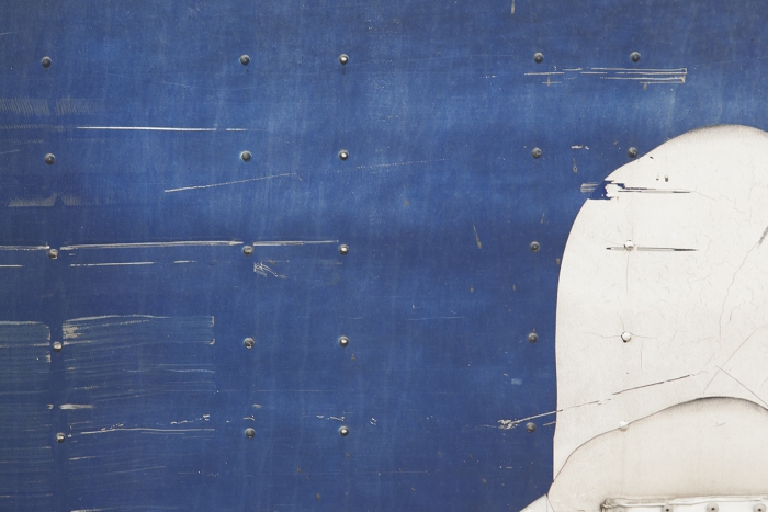 Even Odds, 2014 (detail), Aluminum semi-trailer, 96 1/4 x 63 inches
