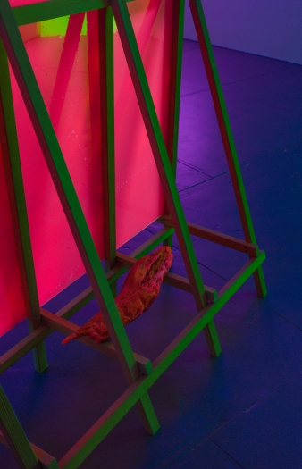 Jacqueline Humphries, Installation view, the Dan Flavin Art Institute, Bridgehampton, New York. 