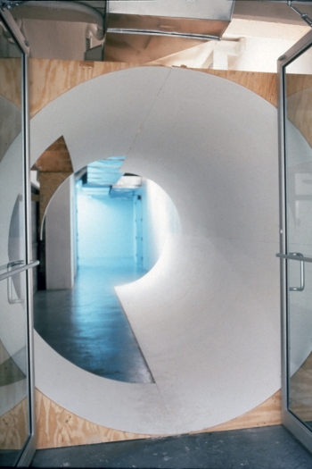 Hallway - Tubular Cycle, 1996, Plywood, paint, Dimensions variable
