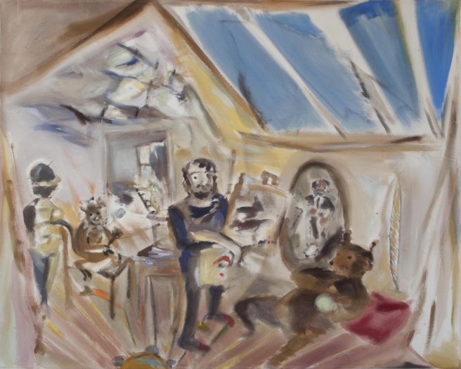 Sophie von Hellermann The Artist's Studio, 2010 Acrylic on canvas 72 x 92 inches 182.9 x 233.7 cm