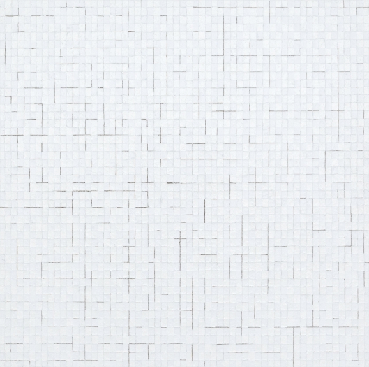 Chung Sang-Hwa Untitled 2014-7-24, 2014 Acrylic and kaolin on canvas 39 3/8 x 39 3/8 inches (100 x 100 cm)