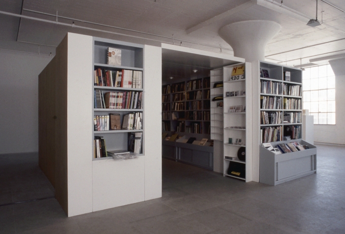 Installation view, The Bookshop Piece, Greene Naftali, New York, 1998