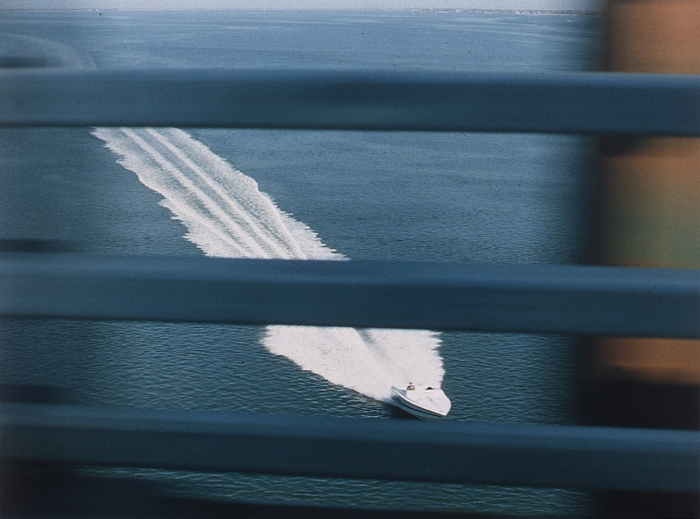 Josephine Meckseper, The Great Escape (Speedboat), 1996, c-print, 30 x 40 inches