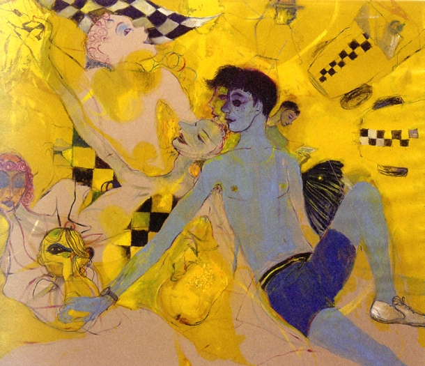 Kai Althoff, Untitled (from The Solo for an Afflicted Trumpet), 2006, mixed media on canvas