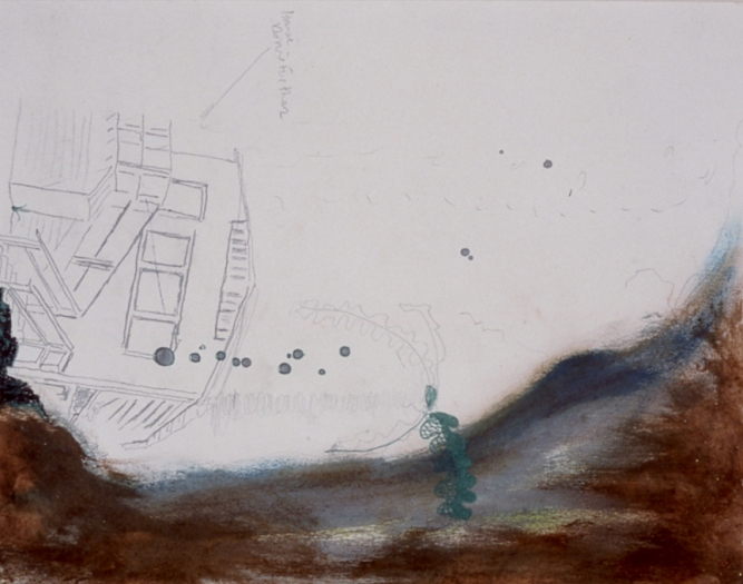 Julie Becker, Untitled, 1999 ink, pencil, mixed media on paper, 11 x 8 1/2 inches