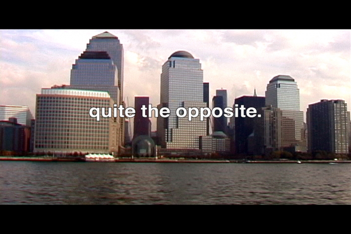 Tony Cokes, Shrink2b.demo, 2003 (still)