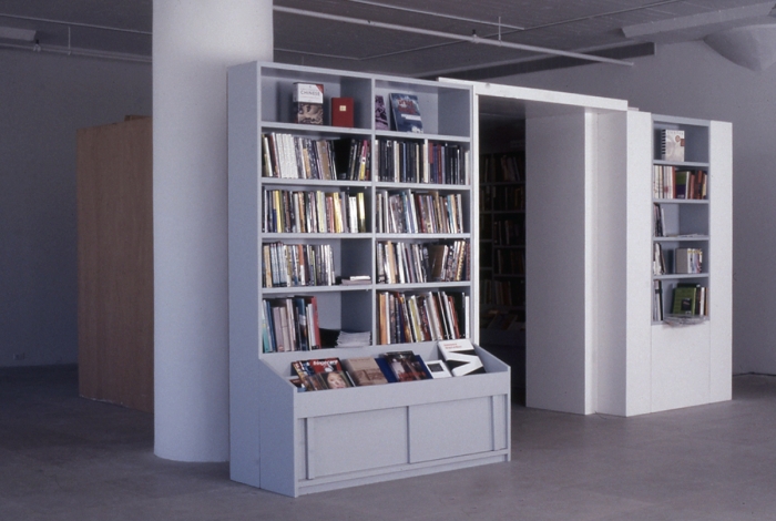 Installation view, The Bookshop Piece, Greene Naftali, New York, 1998