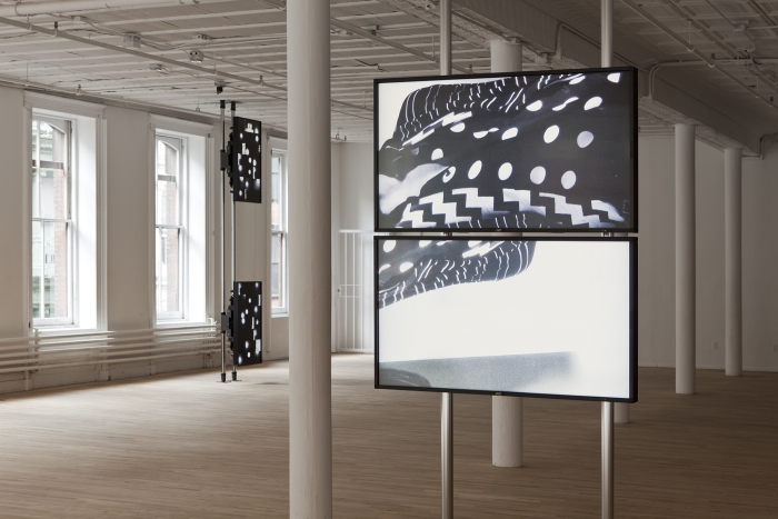 Installation view, Hilary Lloyd, Artists Space, New York, 2011